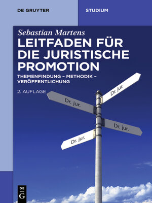 cover image of Leitfaden für die juristische Promotion